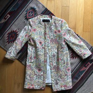 Zara Floral Jacket, Size XS